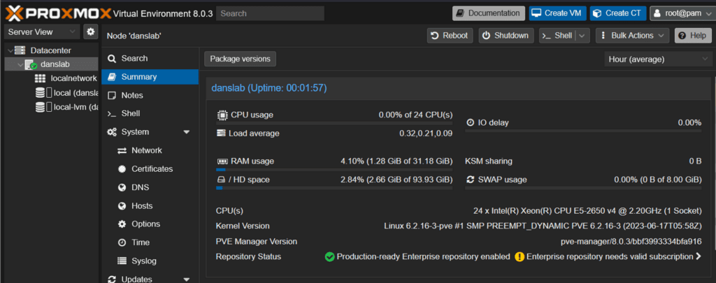 proxmox ve