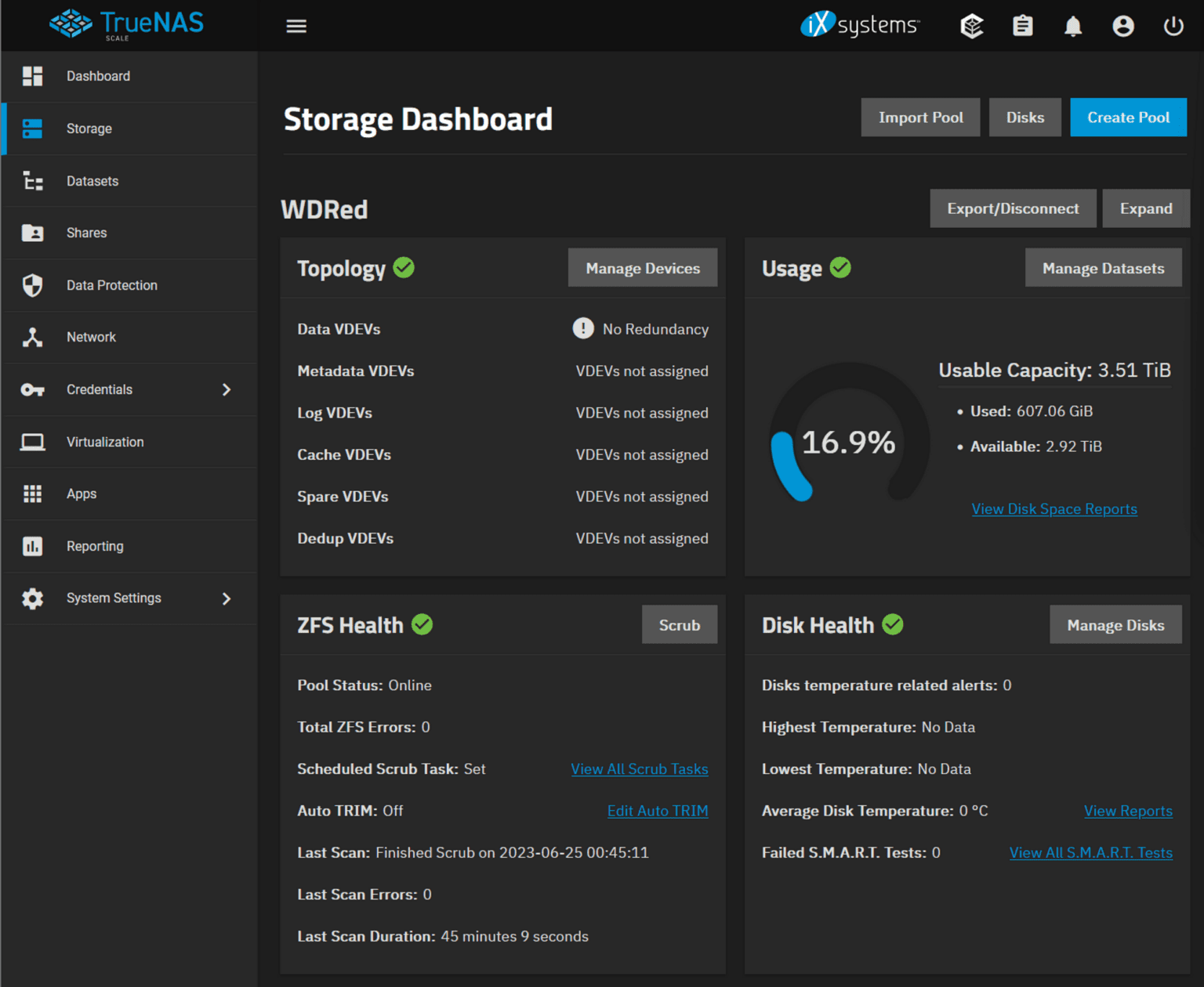 storage screen